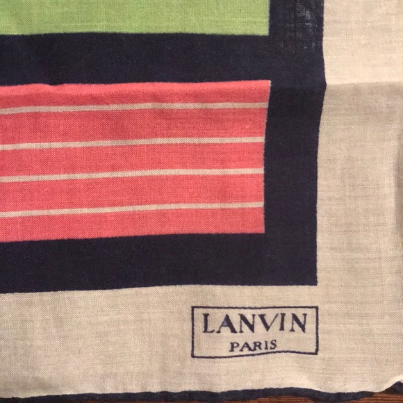 Vintage Lanvin Handkerchief - Picture 2 of 4